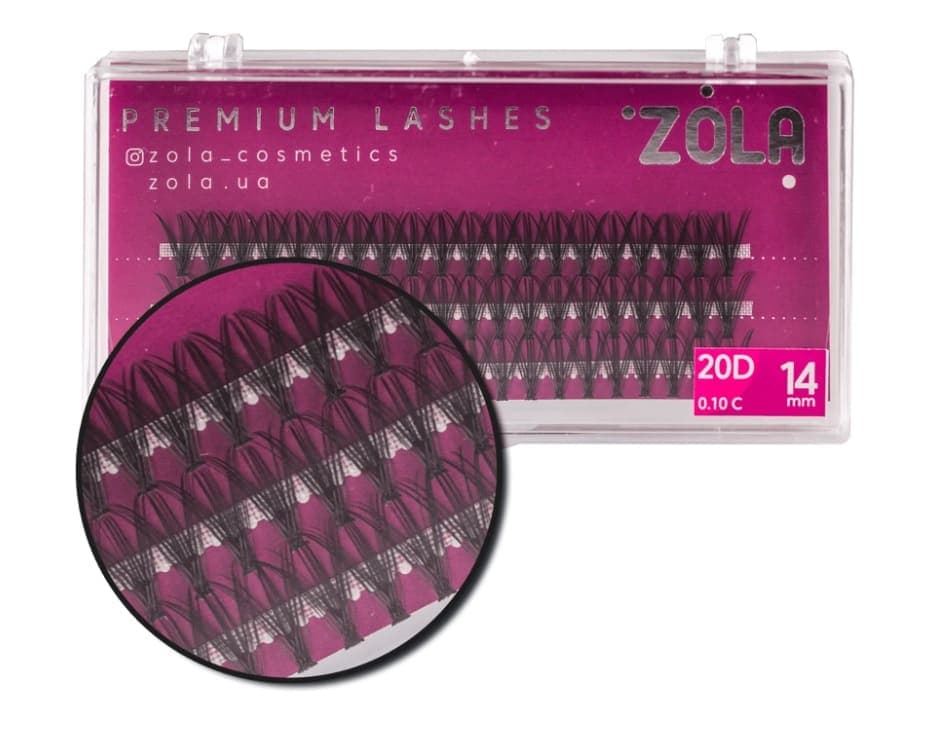 Вії-пучки ZOLA 20D (14mm) — фото 1