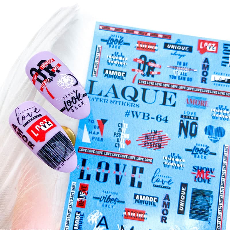 LAQUE слайдер дизайн для ногтей WB-64 — фото 1