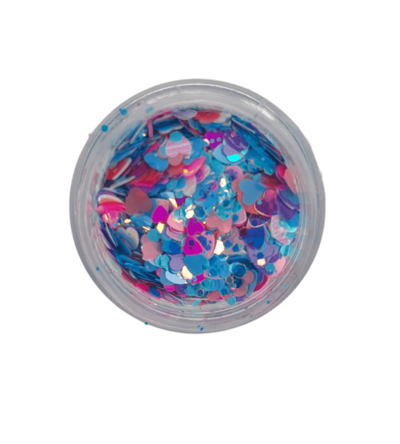 Декор для ногтей, фольгированные пастельные сердца — фото 1