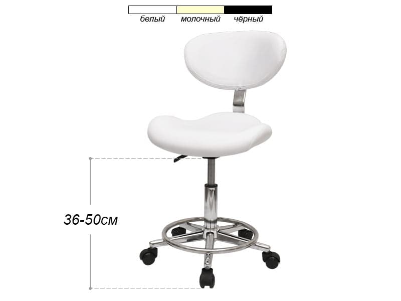 Крісло майстра (стілець) CH 827A, білий — фото 1