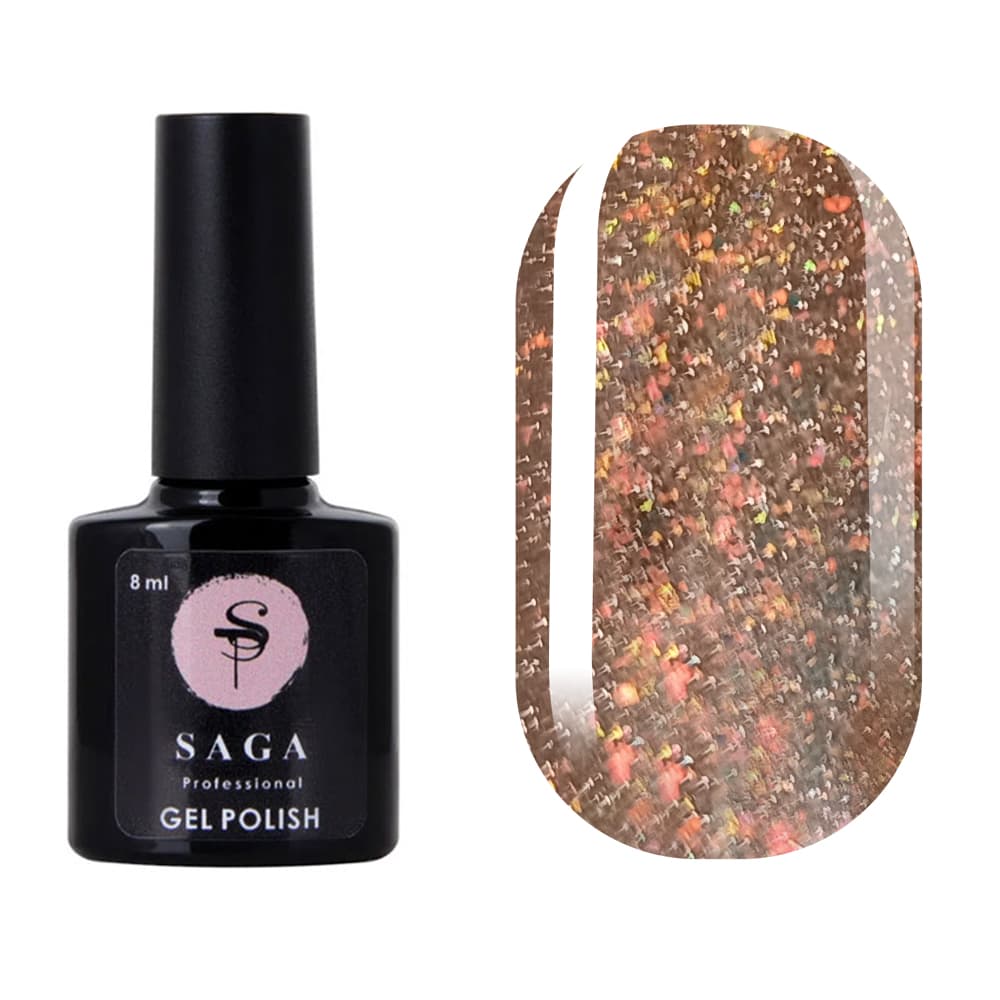 Гель-лак Saga Professional Fiery gel № 20 світловідбивний, 8 мл — фото 1