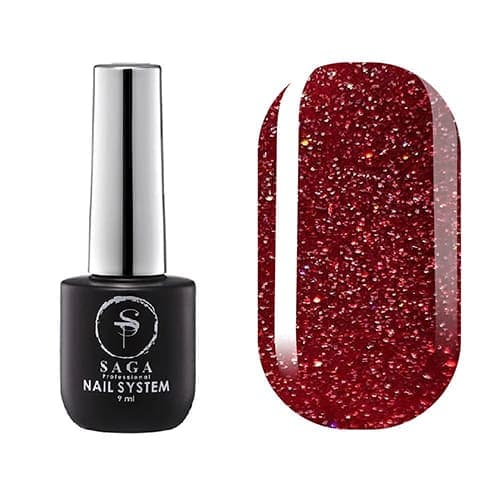 Гель-лак Saga Professional Fiery gel № 40 світловідбивний, 8 мл — фото 1