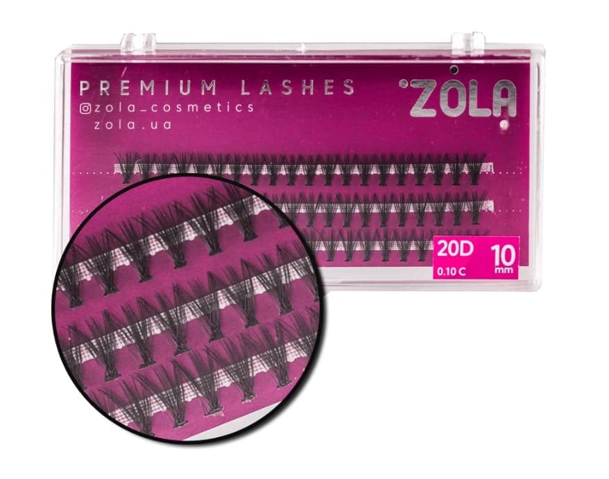 Вії-пучки ZOLA 20D (10mm) — фото 1