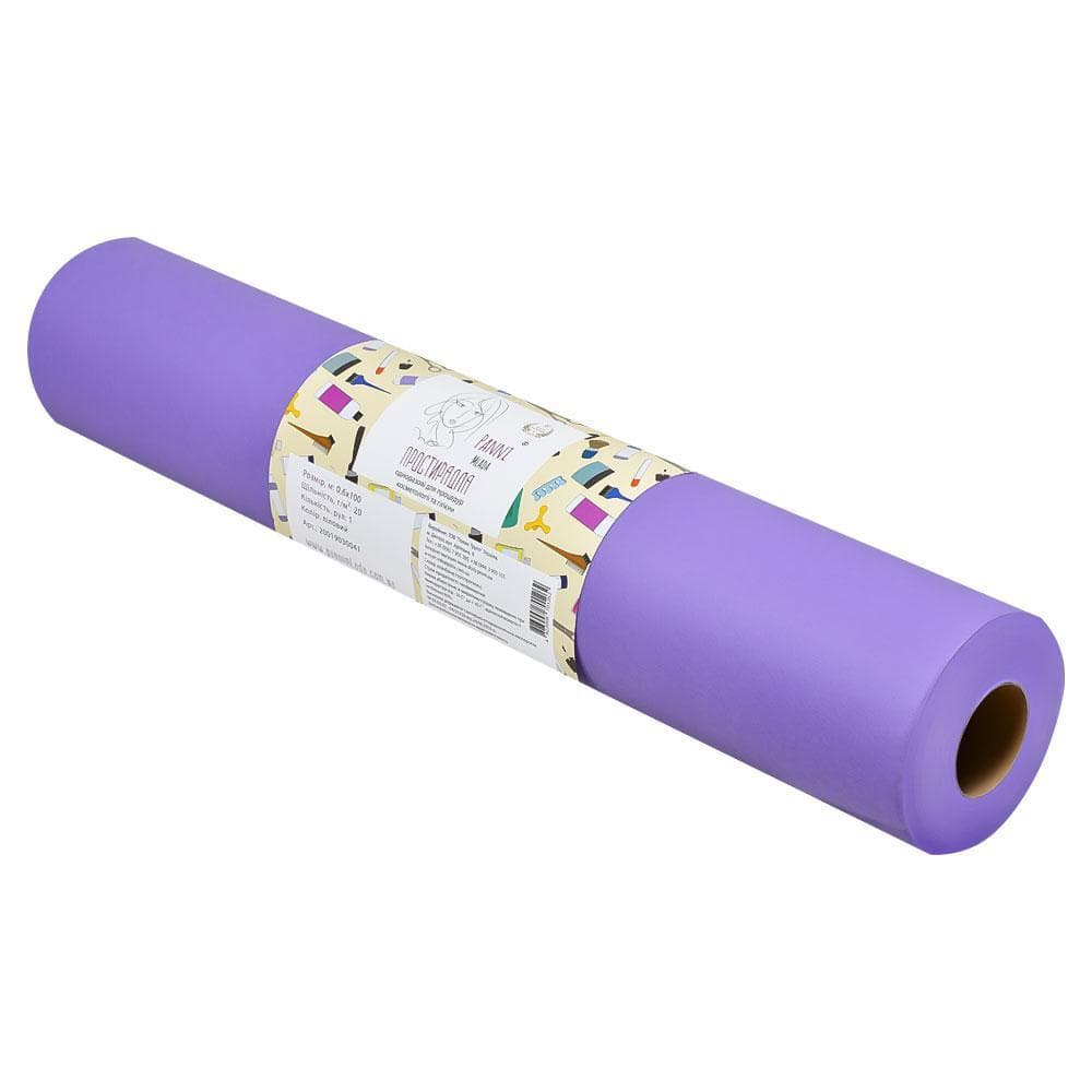 Простыня одноразовая Pani Mlada фиолетовая, 25 г/м2,шир. 0,8\100 м — фото 1