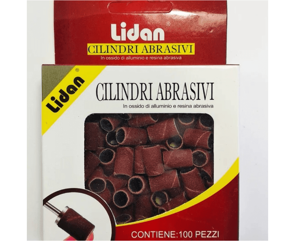 Lidan ковпачки для педикюру 60 грит, 100 шт — фото 1