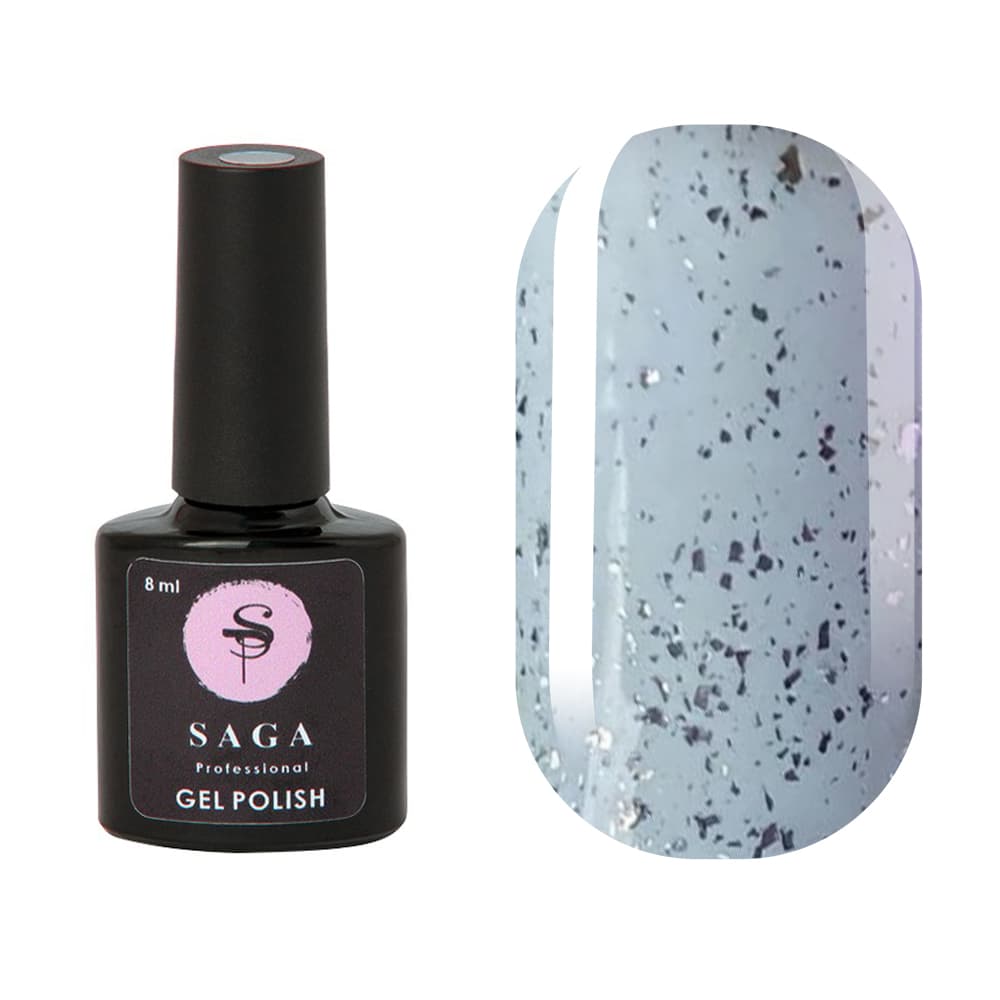 Топ Saga Professional LEAF SILVER без липкого шару, 8 мл — фото 1