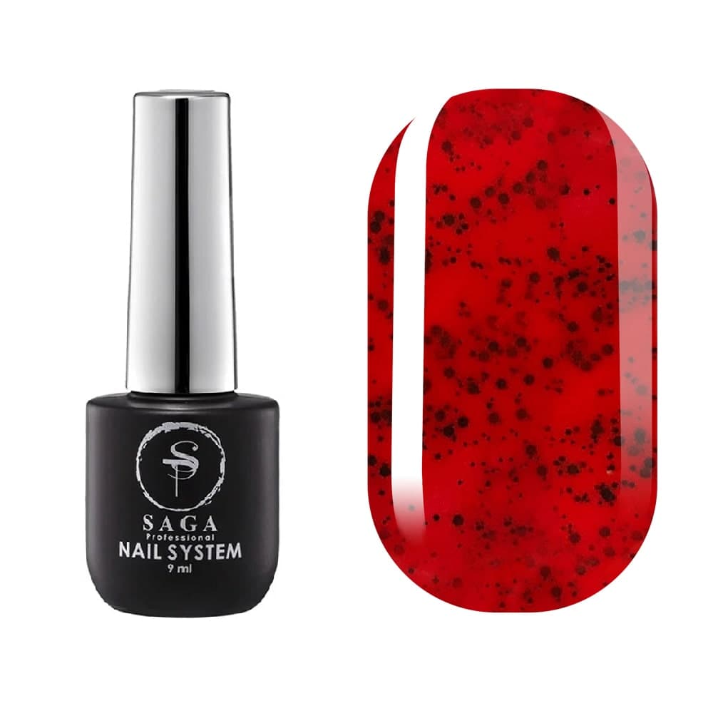 Гель-лак Saga Professional Black Snow №1, 9 мл — фото 1
