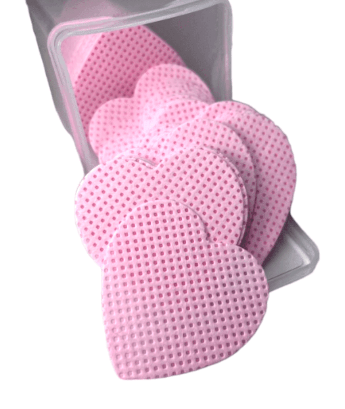 Салфетки безворсовые LillyBeaute в стакане, розовое сердце, 200 шт — фото 1