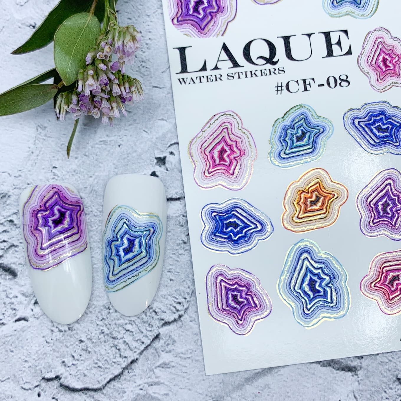 LAQUE слайдер-дизайн для ногтей CF-08 — фото 1