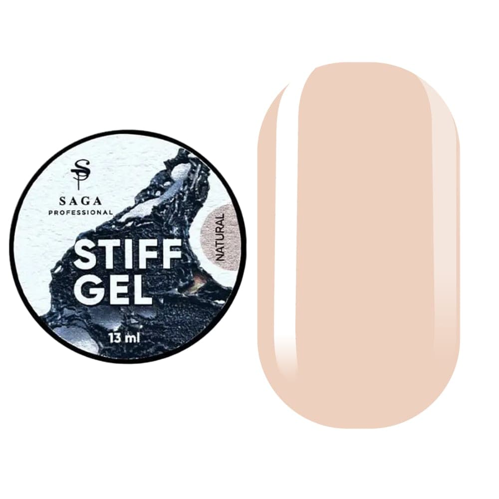 Гель-желе SAGA Professional STIFF Gel №4 Natural, 13 мл — фото 1