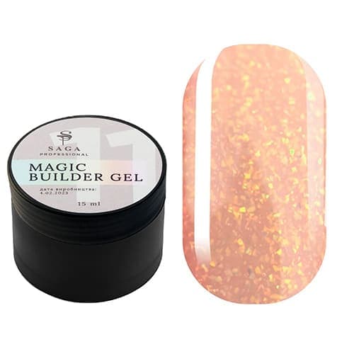Гель SAGA Professional Builder Gel Magic 11, 15 мл — фото 1