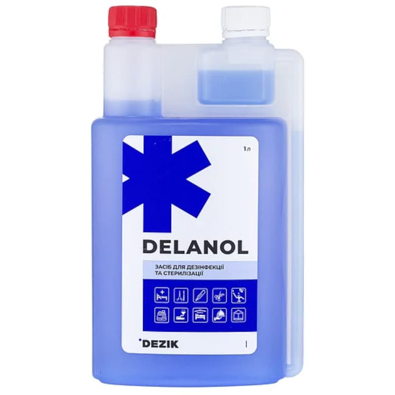 Засіб дезинфікуючий для інструменту концентрат ДЕЛАНОЛ, 1 л — фото 1
