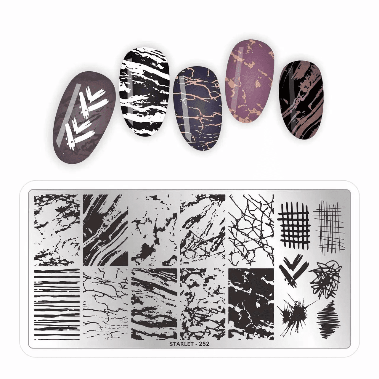 Пластина для стемпинга Starlet №252 — фото 1