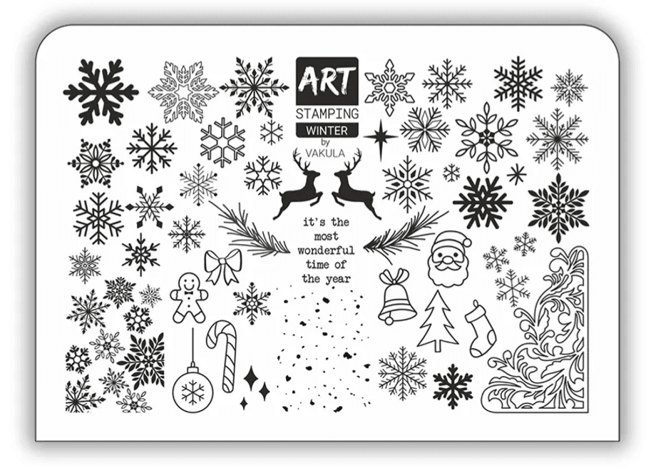 Пластина для стемпінгу (Новорічна) Art Stamping №7
— фото 1