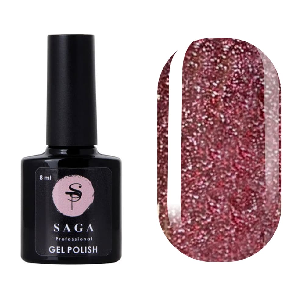 Гель-лак Saga Professional Fiery gel № 25 світловідбивний, 8 мл — фото 1