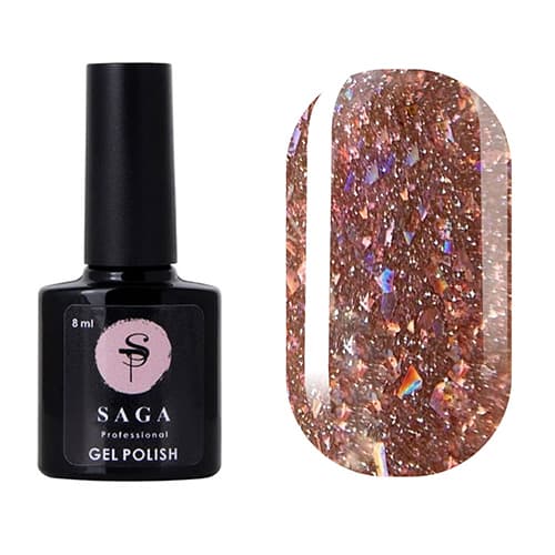 Гель-лак Saga Professional Fiery gel № 34 світловідбивний, 8 мл — фото 1