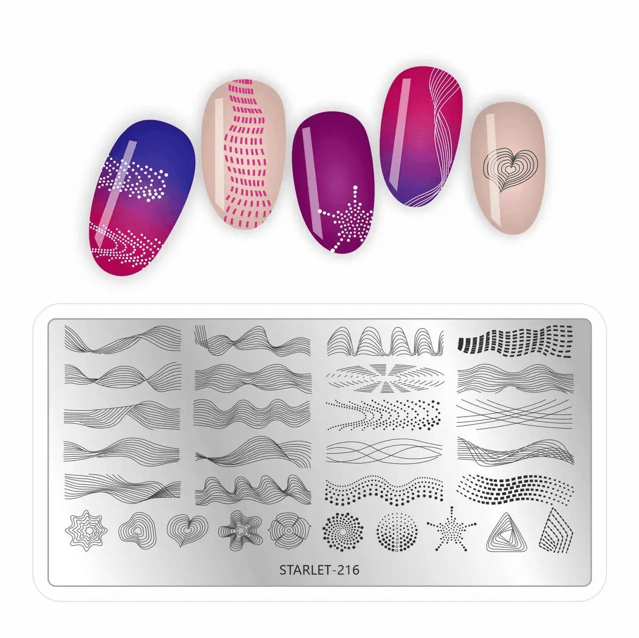 Пластина для стемпинга Starlet №216 — фото 1