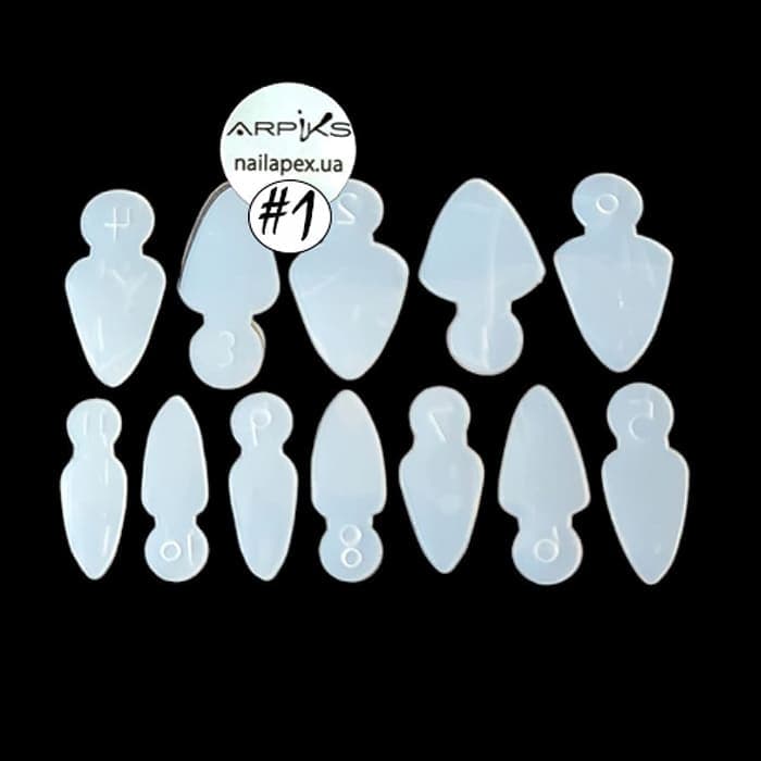Молди NailApex трафарети для френча на верхніх формах №1 — фото 1