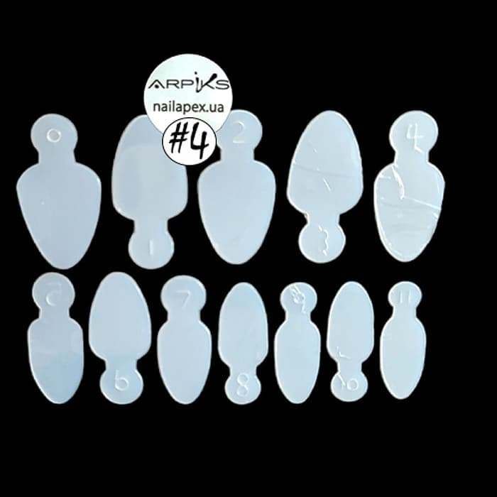 Молди NailApex трафарети для френча на верхніх формах №4 — фото 1