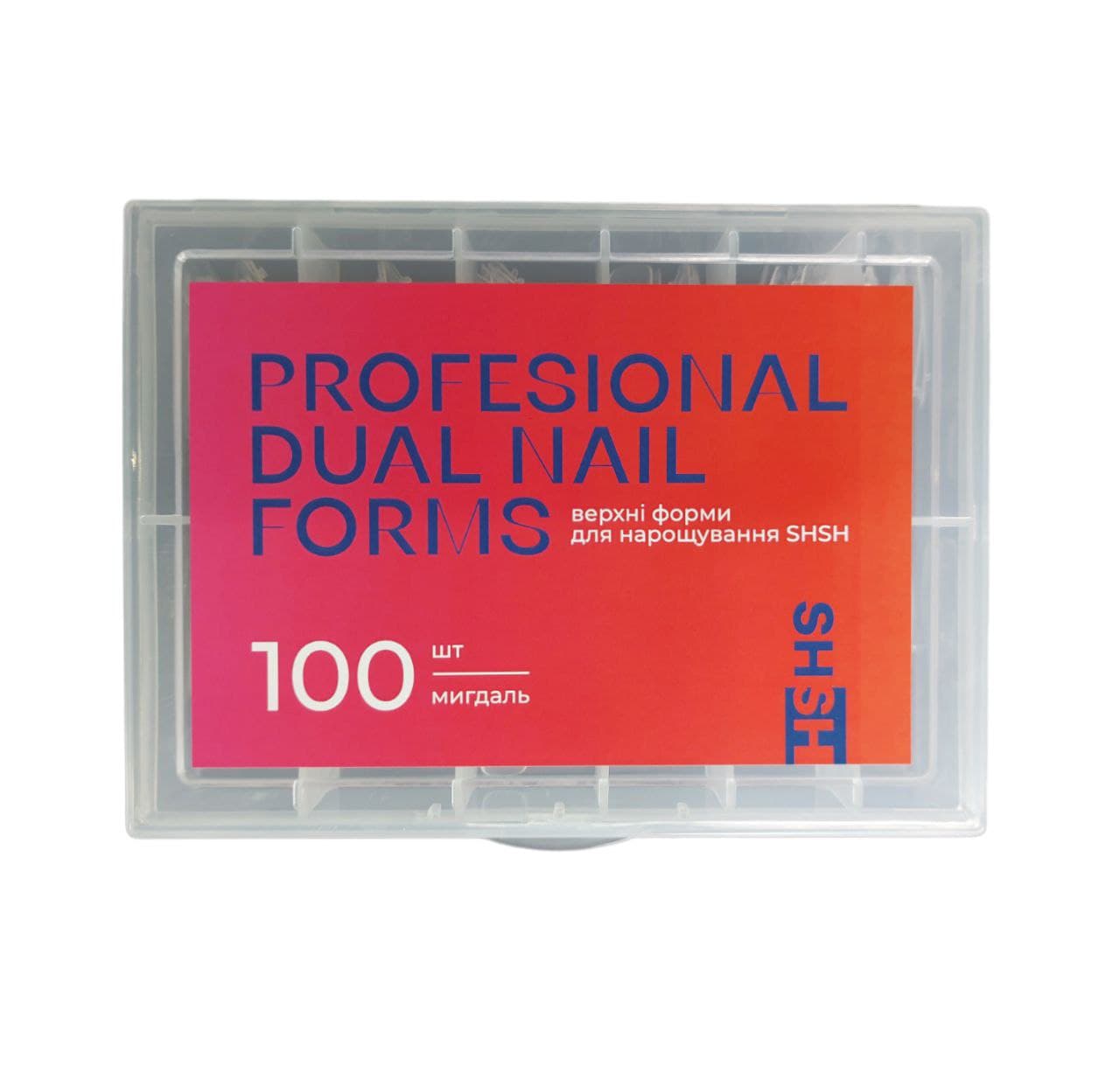 Верхні форми для нарощування SHSH, мигдаль, 100 шт — фото 1