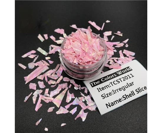 Декор для ногтей ракушка, розовый — фото 1