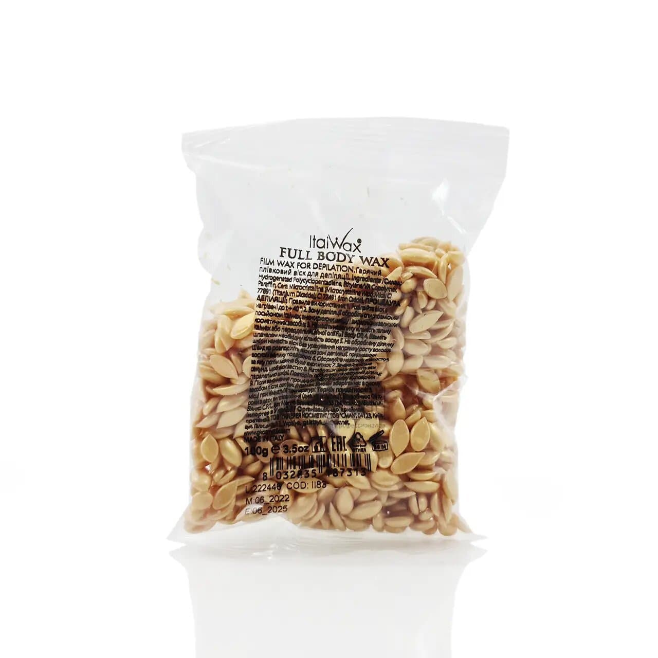 Воск в гранулах ItalWax Full body, 100 г. — фото 1