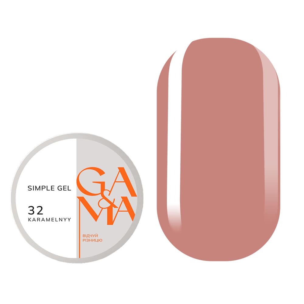Гель Ga&Ma Simple gel №32 Karamelnyy, 15 мл — фото 1