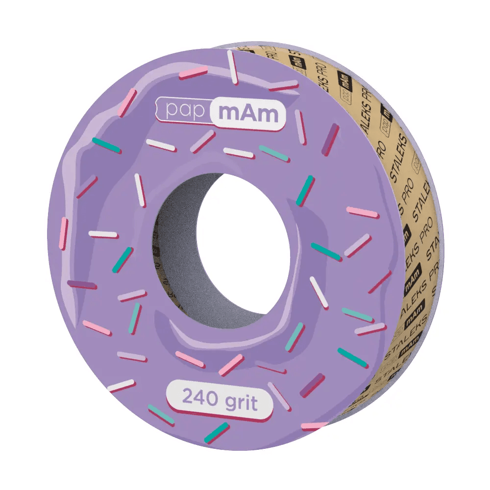 Запасной блок файл-ленты белый EXPERT для пластиковой катушки STALEKS PRO 240 грит — фото 1