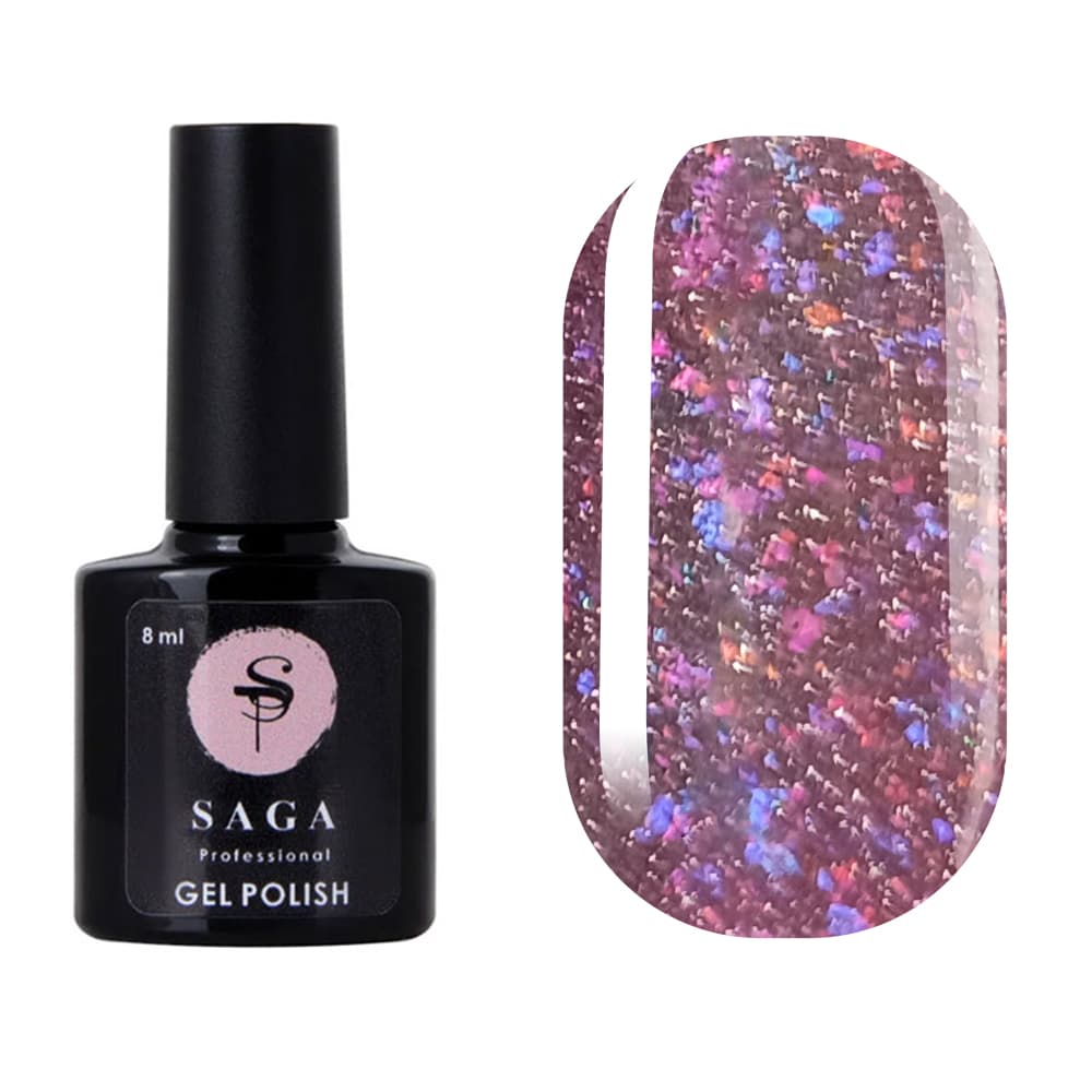 Гель-лак Saga Professional Fiery gel № 16 світловідбивний, 8 мл — фото 1