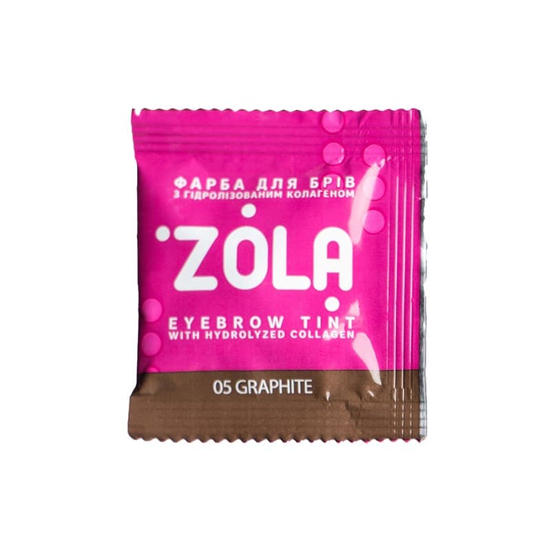 Фарба для брів ZOLA з колагеном у саше Eyebrow Tint With Collagen 05, 5ml — фото 1