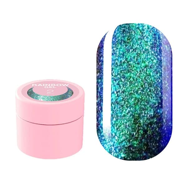Гель-глиттер LUNA Rainbow Gel №2, 5 мл — фото 1