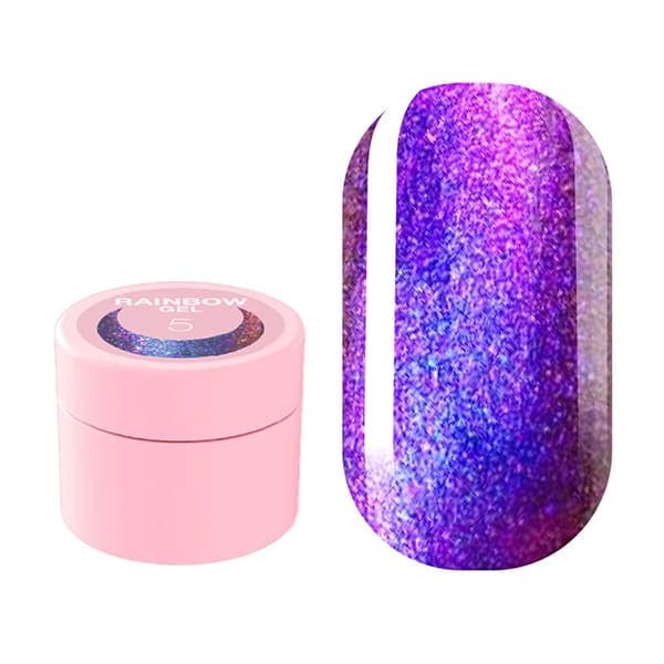 Гель-глиттер LUNA Rainbow Gel №5, 5 мл — фото 1