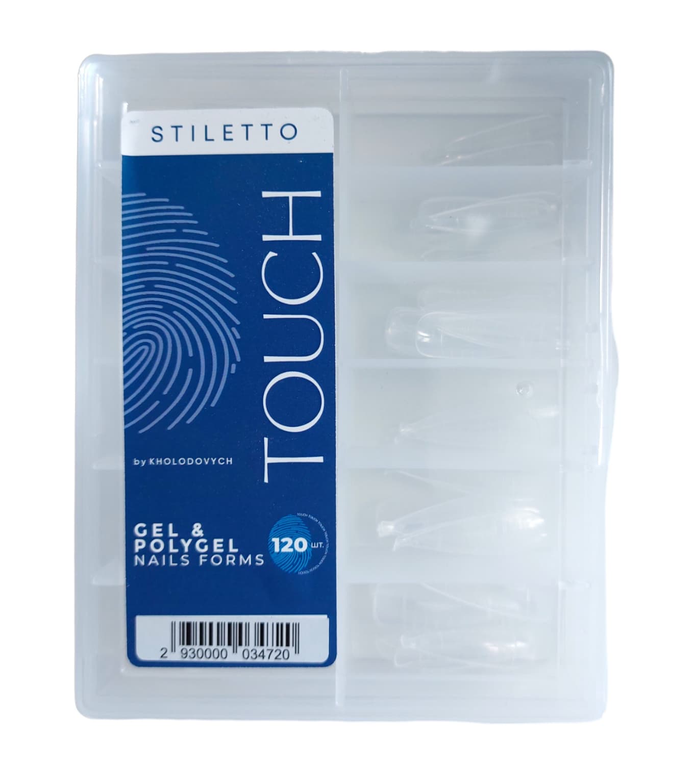 Типси для нарощування Touch Stiletto, 120 шт — фото 1