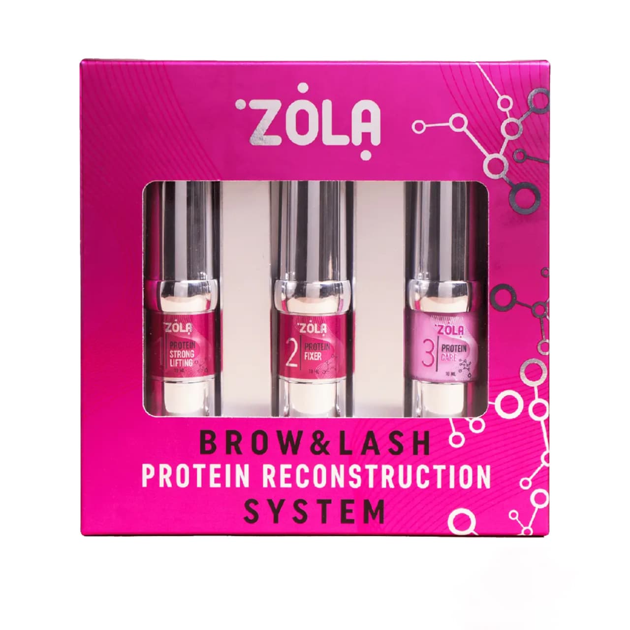 Набір для ламінування ZOLA Brow&Lash Protein Reconstruction System — фото 1