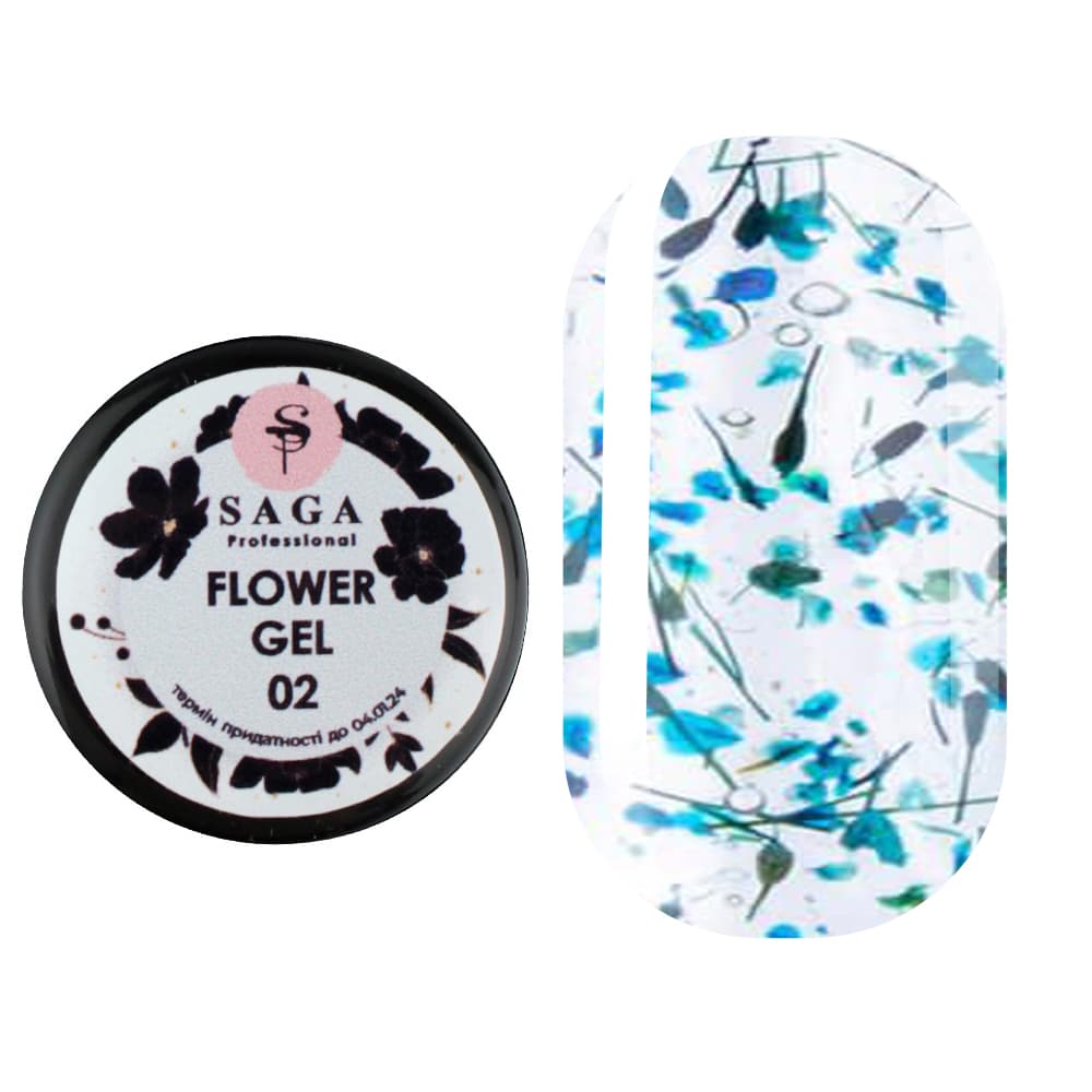 Гель SAGA Professional Flower Gel 2, 5 мл — фото 1
