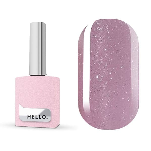 Рідкий гель HELLO Smart Gel Rose із шиммером, 15 мл — фото 1