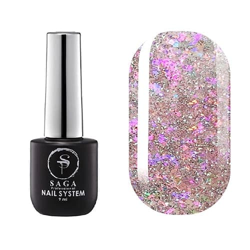 Гель-лак Saga Professional Fiery gel № 41 світловідбивний, 8 мл — фото 1