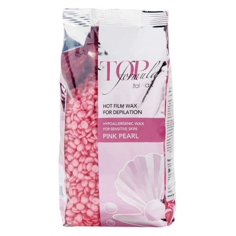 Воск горячий в гранулах, TOP LINE "Розовый жемчуг" ItalWax 750 г — фото 1