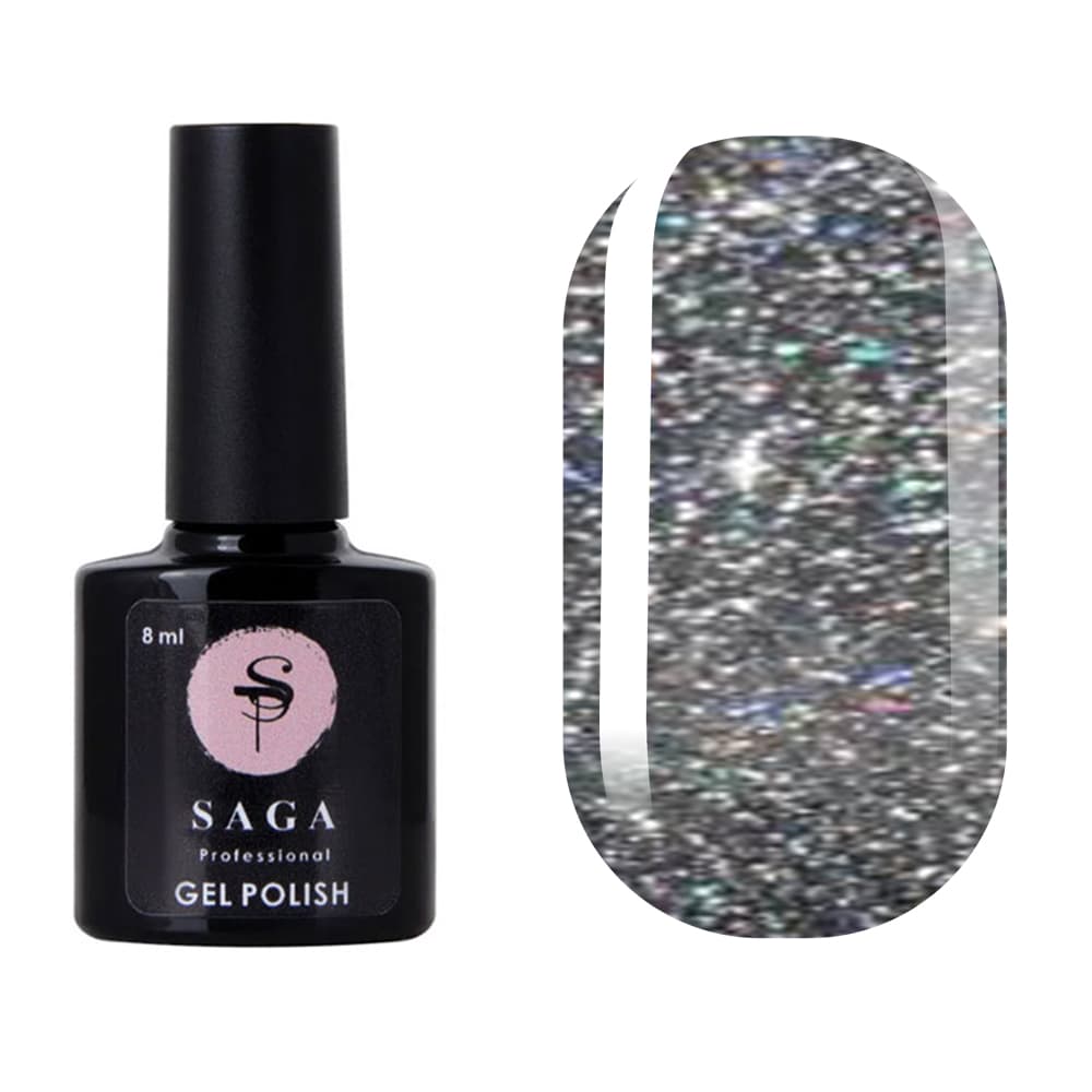 Гель-лак Saga Professional Fiery gel № 15 світловідбивний, 8 мл — фото 1
