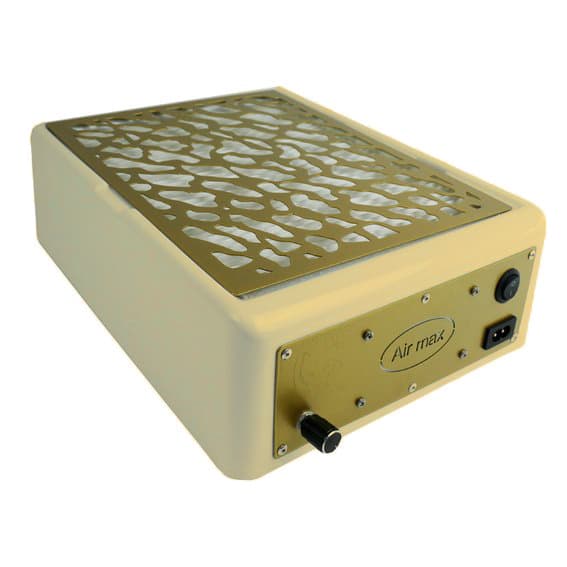 Витяжка настільна Air Max PANTHER подвійного призначення зі сталевою панеллю (бежево-золота) — фото 1