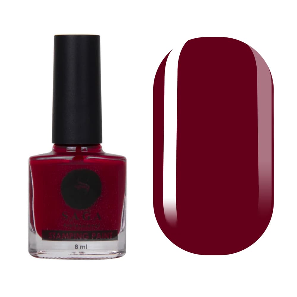 SAGA professional лак фарба для стемпінгу 3 червоний — фото 1