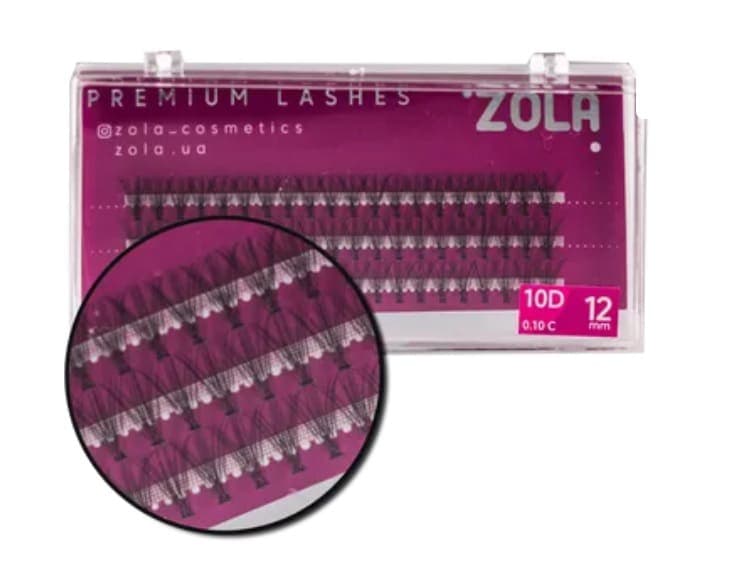 Вії-пучки ZOLA 10D (12mm) — фото 1