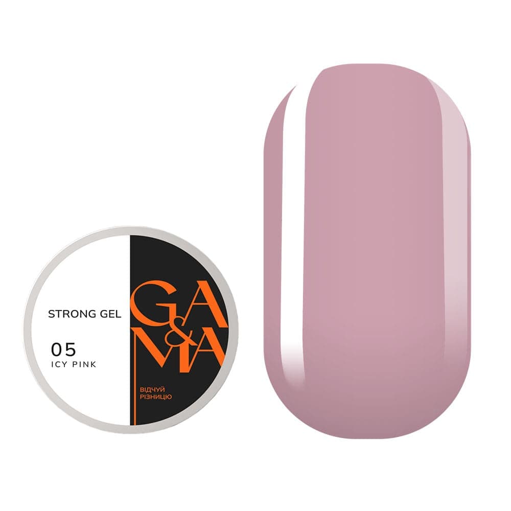 Гель Ga&Ma Strong gel №5 Icy Pink, 30 мл — фото 1