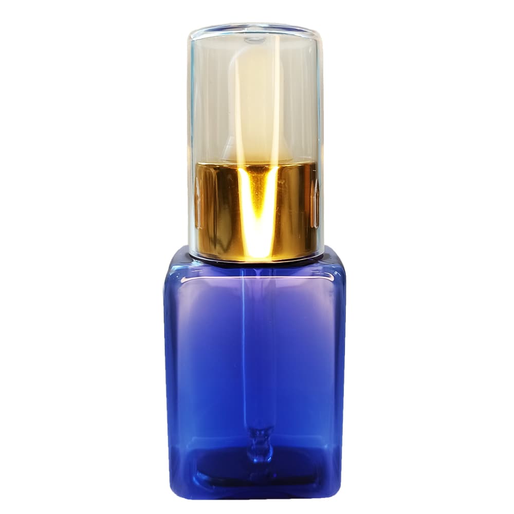 Банка порожня квадратна з піпеткою синя, 50 мл — фото 1