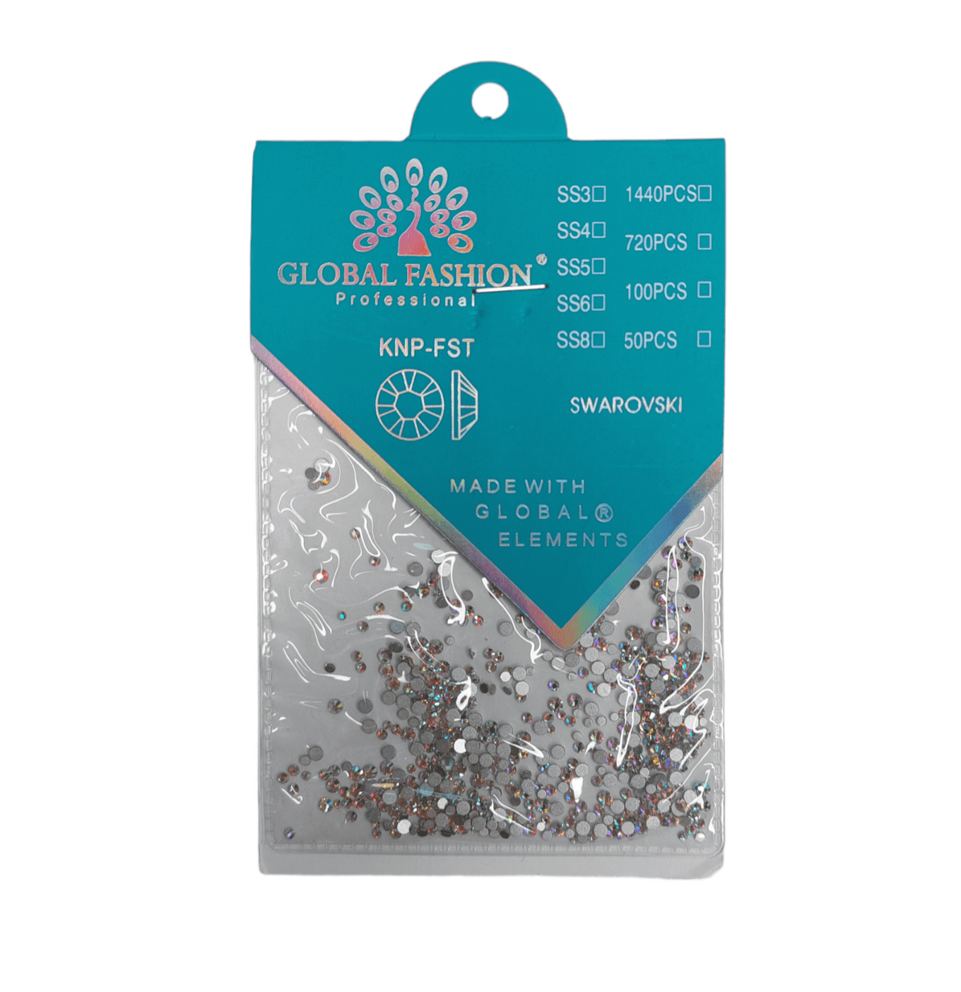 Стрази Global Fashion, MIX розмірів, єдиноріг — фото 1