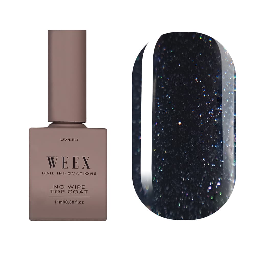 Top WEEX Shine 2 No Wipe - топ з шимером, 11 мл — фото 1