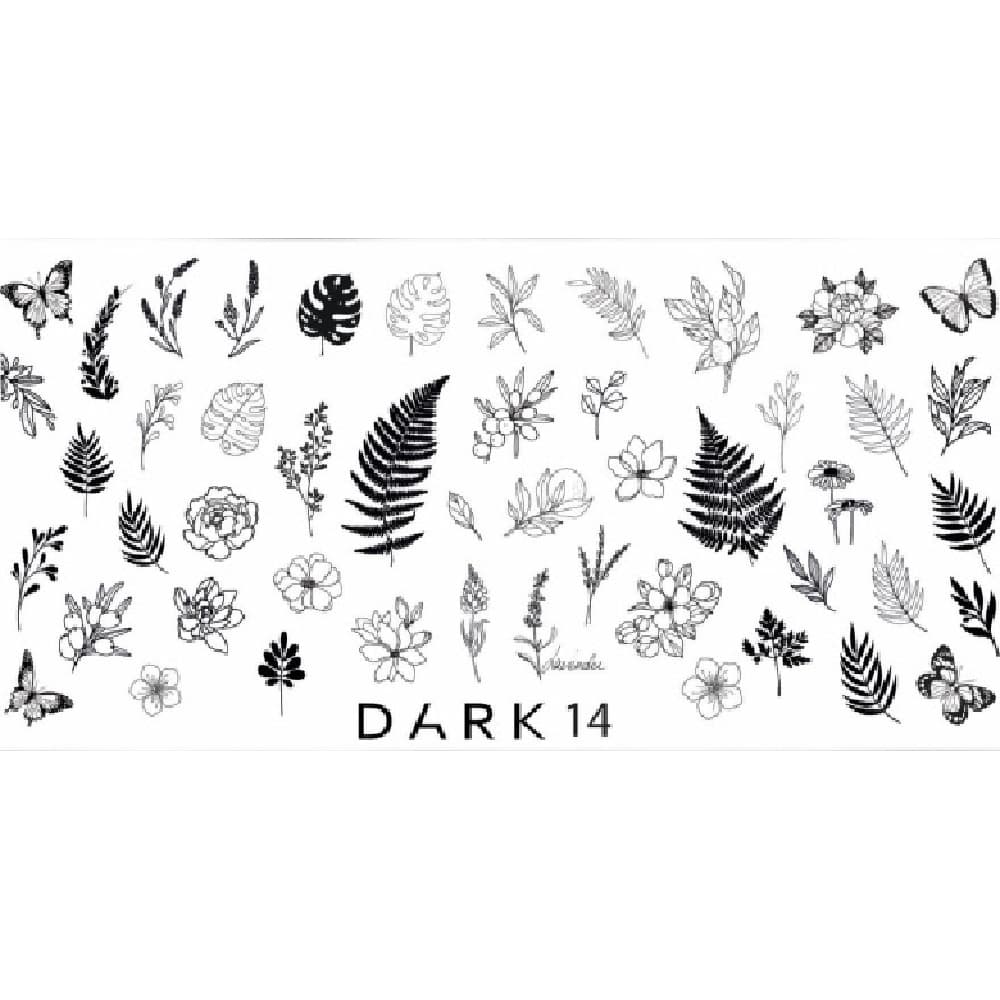 Пластина для стемпінгу DARK 14 — фото 1
