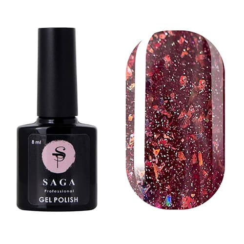 Гель-лак Saga Professional Fiery gel № 30 світловідбивний, 8 мл — фото 1