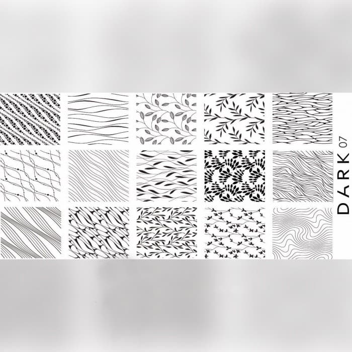 Пластина для стемпінгу DARK 07 — фото 1