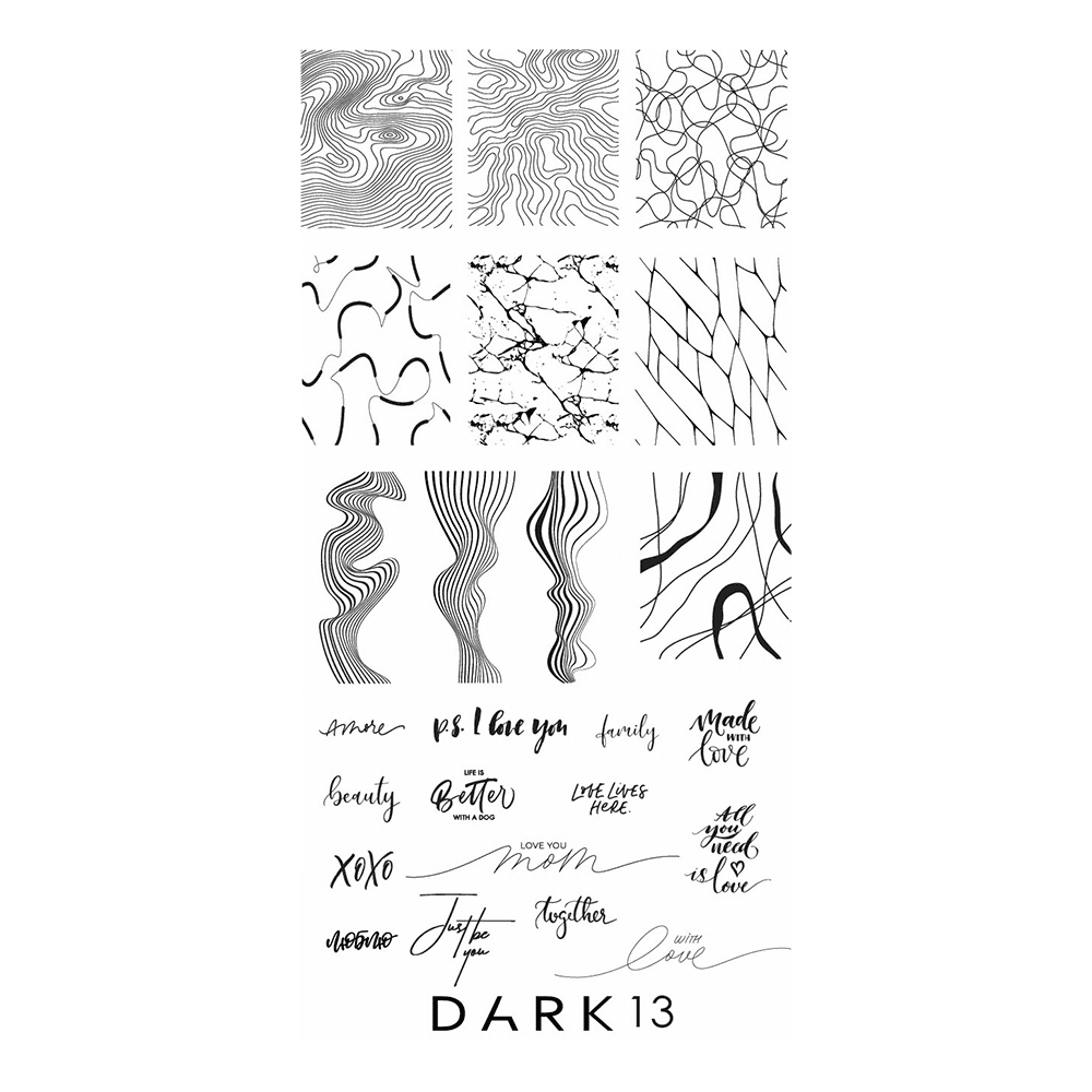 Пластина для стемпінгу DARK 13 — фото 1